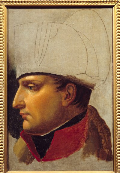Portrét Napoleona I. (1769-1821) studie k předání klíčů od města Vídně 13. listopadu od Anne-Louis Girodet de Roucy-Trioson