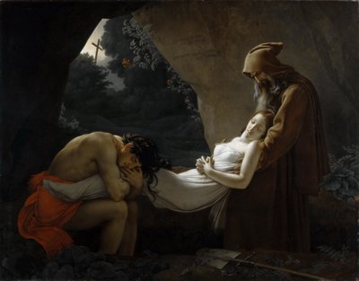 Entombment of Atala, 1808. od Anne Louis Girodet de Roucy Trioson