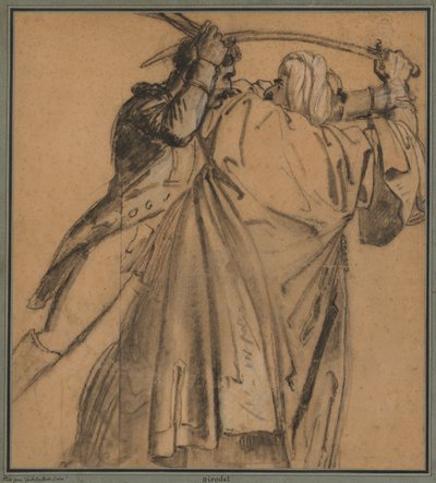 Dva Arabové, pro The Revolt of Cairo, c. 1810. od Anne Louis Girodet de Roucy Trioson