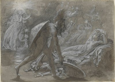 Fingal truchlí nad tělem Malvíny, z Ossianovy knihy Berrathon od Anne Louis Girodet de Roussy Trioson