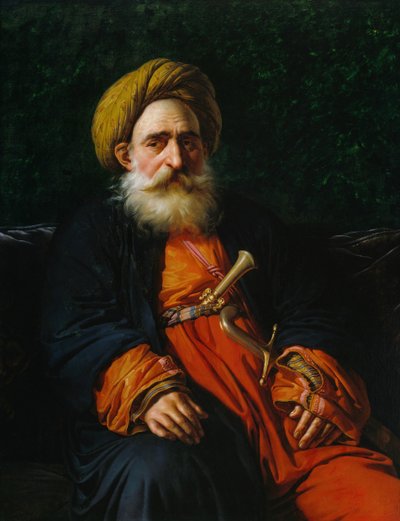 Portrét Katchef Dahouth, Christian Mameluke, 1804. od Anne Louis Girodet de Roussy Trioson