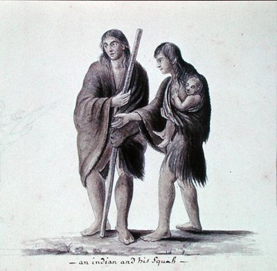 Indián a jeho Squaw od Anne Marguerite Hyde de Neuville