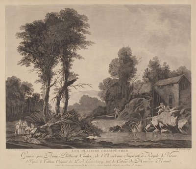 Country Pleasures (rytina) od Anne-Philiberte Coulet
