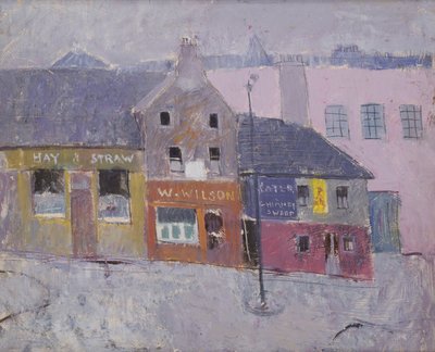 Causewayside, Edinburgh, kolem roku 1950 (olej na plátně) od Anne Redpath