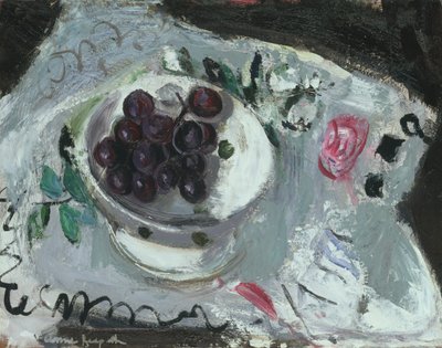 Dish of Grapes, cca 1957 (olej na palubě) od Anne Redpath