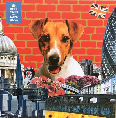 Jack Russel, 2015, Kombinovaná technika od Anne Storno