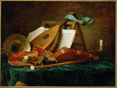 Atributy hudby - symboly hudby ... od Anne Vallayer-Coster