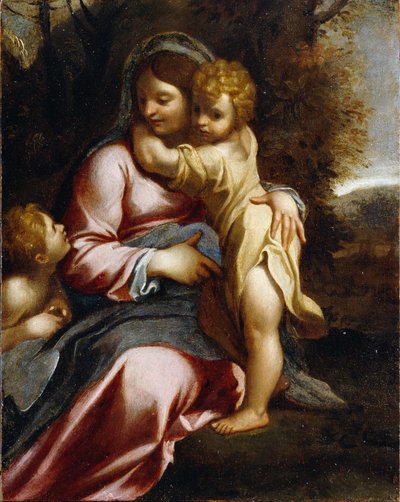 Madona s dítětem se svatým Janem od Annibale Carracci