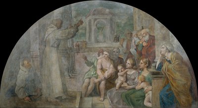 Kázání svatého Didaka od Annibale Carracci