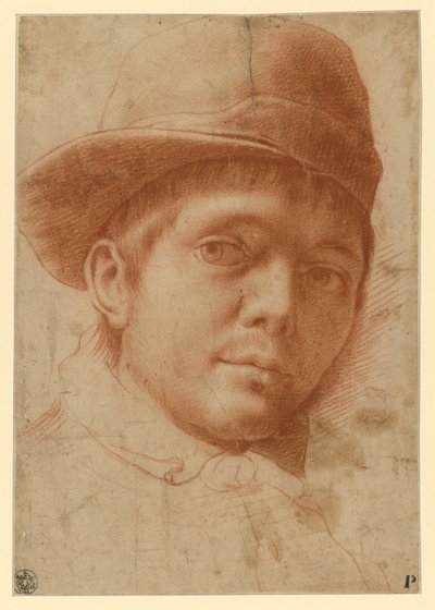 Portrét mladého muže v čepici od Annibale Carracci