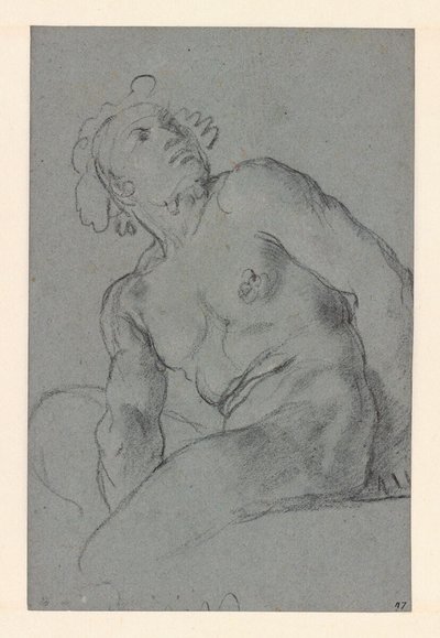 Carracci - Sedící mužský akt, I 183 (PK) od Annibale Carracci