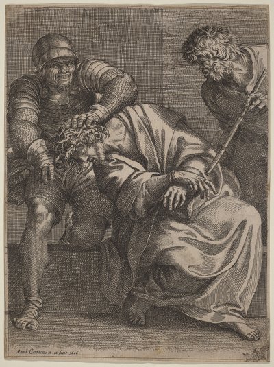 Kristus korunovaný trním od Annibale Carracci