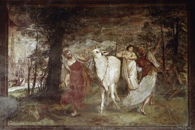 Europa vedoucí k Jupiteru (Freska od Annibale Carracci