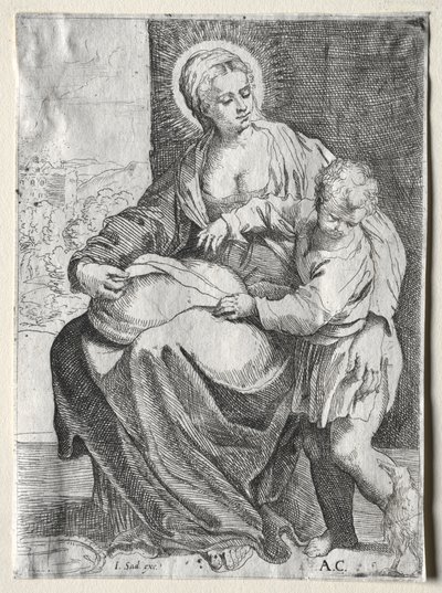 Madonna s bílým havranem, 1500s. od Annibale Carracci