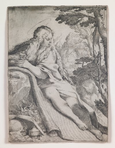 Marie Magdaléna na poušti od Annibale Carracci