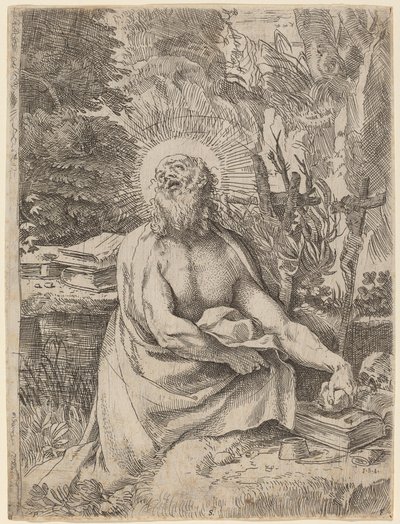 Svatý Jeroným v divočině od Annibale Carracci
