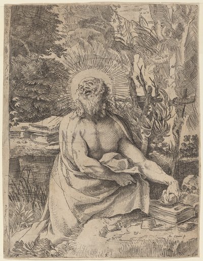 Svatý Jeroným v divočině od Annibale Carracci