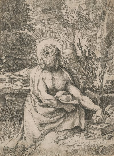 Svatý Jeroným v divočině od Annibale Carracci