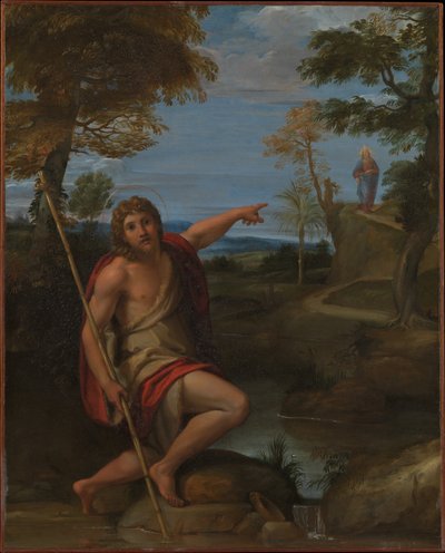 Svatý Jan Křtitel vydává svědectví od Annibale Carracci