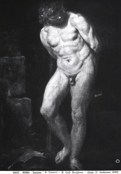 Samson, kolem 1580-1609 od Annibale Carracci