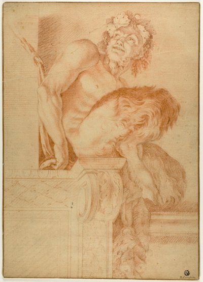 Sedící Satyr od Annibale Carracci