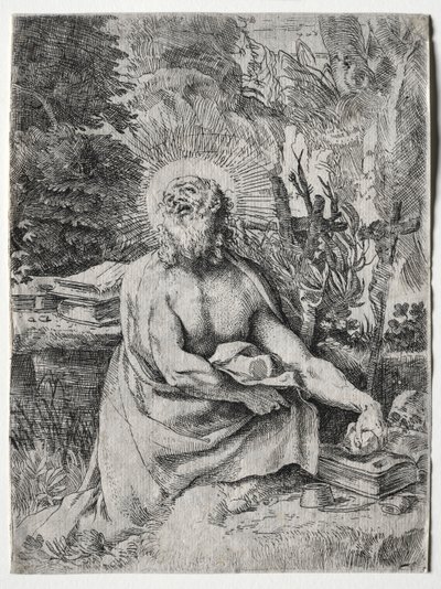Svatý Jeroným, c. 1591. od Annibale Carracci