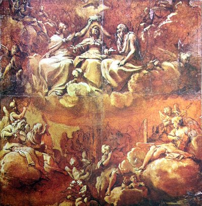 Studie Korunovace Panny Marie - Annibale Carracci od Annibale Carracci