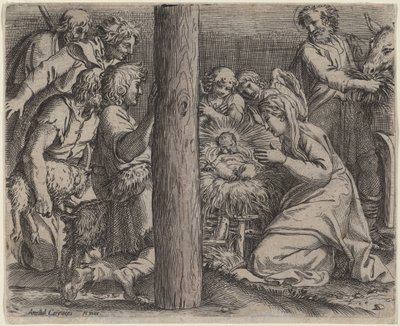 Klanění pastýřů od Annibale Carracci