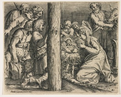 Klanění pastýřů, kolem roku 1606 od Annibale Carracci