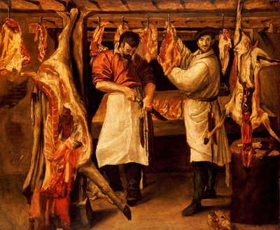 Řeznictví od Annibale Carracci