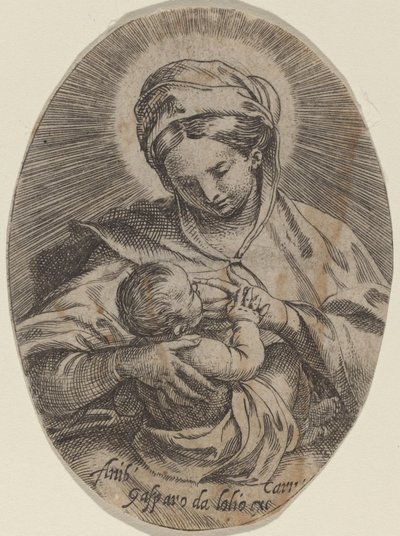 Madona kojící Ježíška od Annibale Carracci