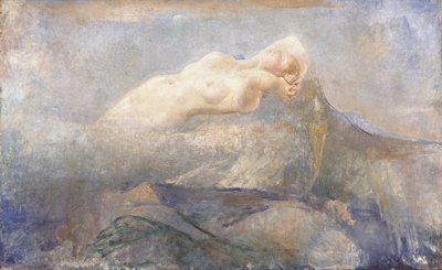 Montagna Mia, kolem roku 1923 (olej na plátně) od Annie Louisa Swynnerton