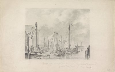 Příchod uprchlíků před povodní do Amsterdamu, 1825 od Anonymous