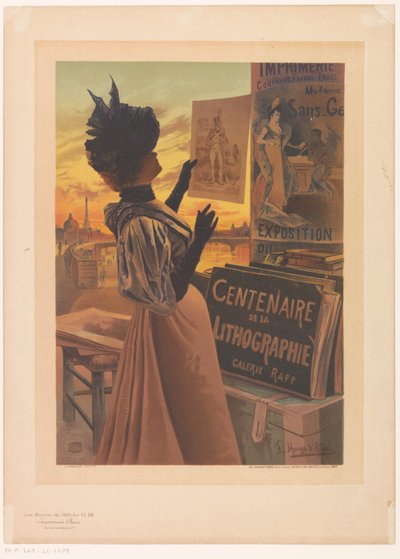 Reklama na Exposition du Centenaire de la Lithographie pořádané Galerií Rapp Les Maîtres de l