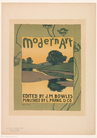 Reklama pro časopis Modern Art tijdschrift Les Maîtres de l