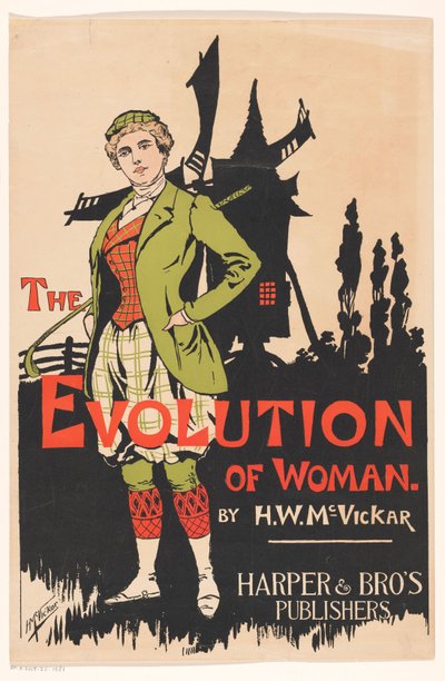 Reklama na The Evolution of Woman od Harry Whitney McVickar, 1896 od Anonymous