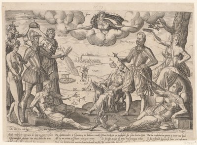 Alegorický tisk vévody z Alvy a prince z Orange Alegorický tisk vévody z Alvy a prince z Orange, c. 1572 od Anonymous