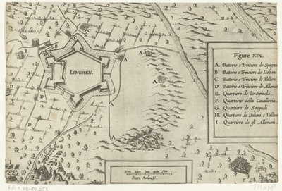 Obléhání a dobytí Lingenu Spinolou, 1605 od Anonymous