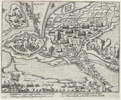 Obléhání Hulstu arcivévodou Albrechtem, 1596 od Anonymous