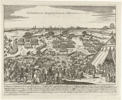 Beleg van Valenciennes, 1567 Obléhání Valenceny Margarita Parmesi Gubernatrice 15,67 (název na objektu) od Anonymous