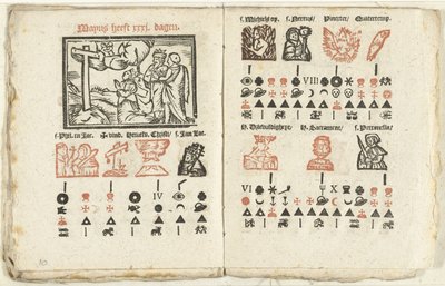 Stránky s předpovědí na měsíc květen, 1712 od Anonymous
