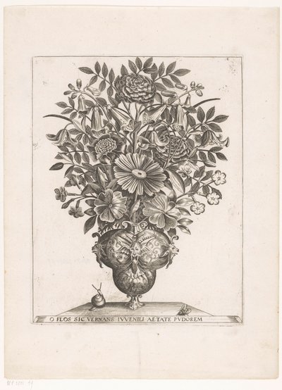 Bloemen in vaas potkal maskéry O KVĚTINĚ, KTERÁ PRACÍ MLÁDEŽ VE VĚKU HANBY (název na předmětu) od Anonymous