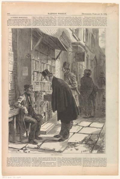 Boekenkraam v New Yorku Knižní stánek od Anonymous
