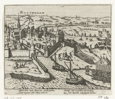 Bossu napadne Rotterdam, 1572 od Anonymous