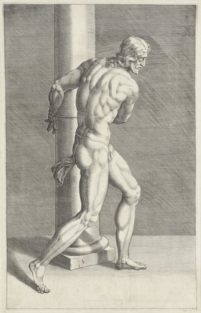 Kristus u sloupu Scourge of Christ (název série) od Anonymous