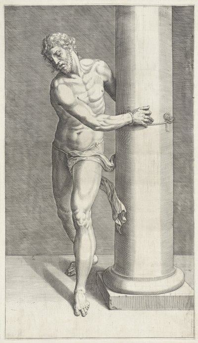 Kristus u sloupu Scourge of Christ (název série) od Anonymous