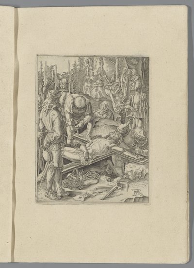 Kristus přibitý na kříž The Little Passion (název série) Passio Christi Ab Alberto Durer Nurenburgensi Effigiata (název série) od Anonymous