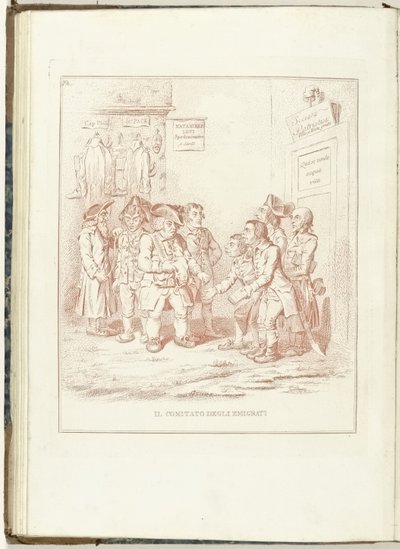Comité voor Uitgewekenen, 1795 Výbor emigrantů (název na objekt) Hollandia Regenerata (italská kopie) (název série) Regenerace Holandska: Specchio všem regenerovaným národům (název série na objektu) od Anonymous