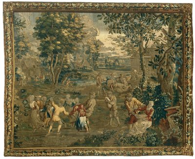 Tančící farmáři a střihači ovcí Lidový život do Teniers (název série) od Anonymous