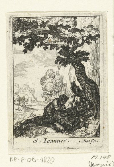 Kajícník Jan Křtitel S. Ioannes (titul na předmětu) Penitent Saints (název série) od Anonymous